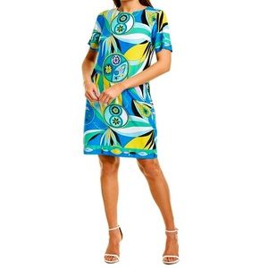 🎃 Anthropologie Geo Print Multi Color Shirt Dress